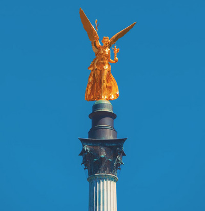 Statue on a column