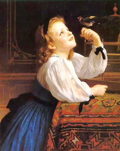 the bird - painting 1867